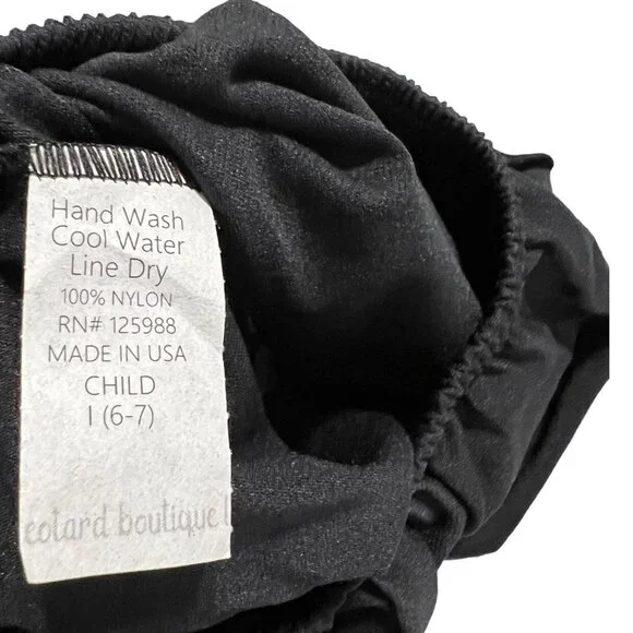 NEW The Leotard Boutique 6/7 Black Ruffle Leo & Dance Skirt